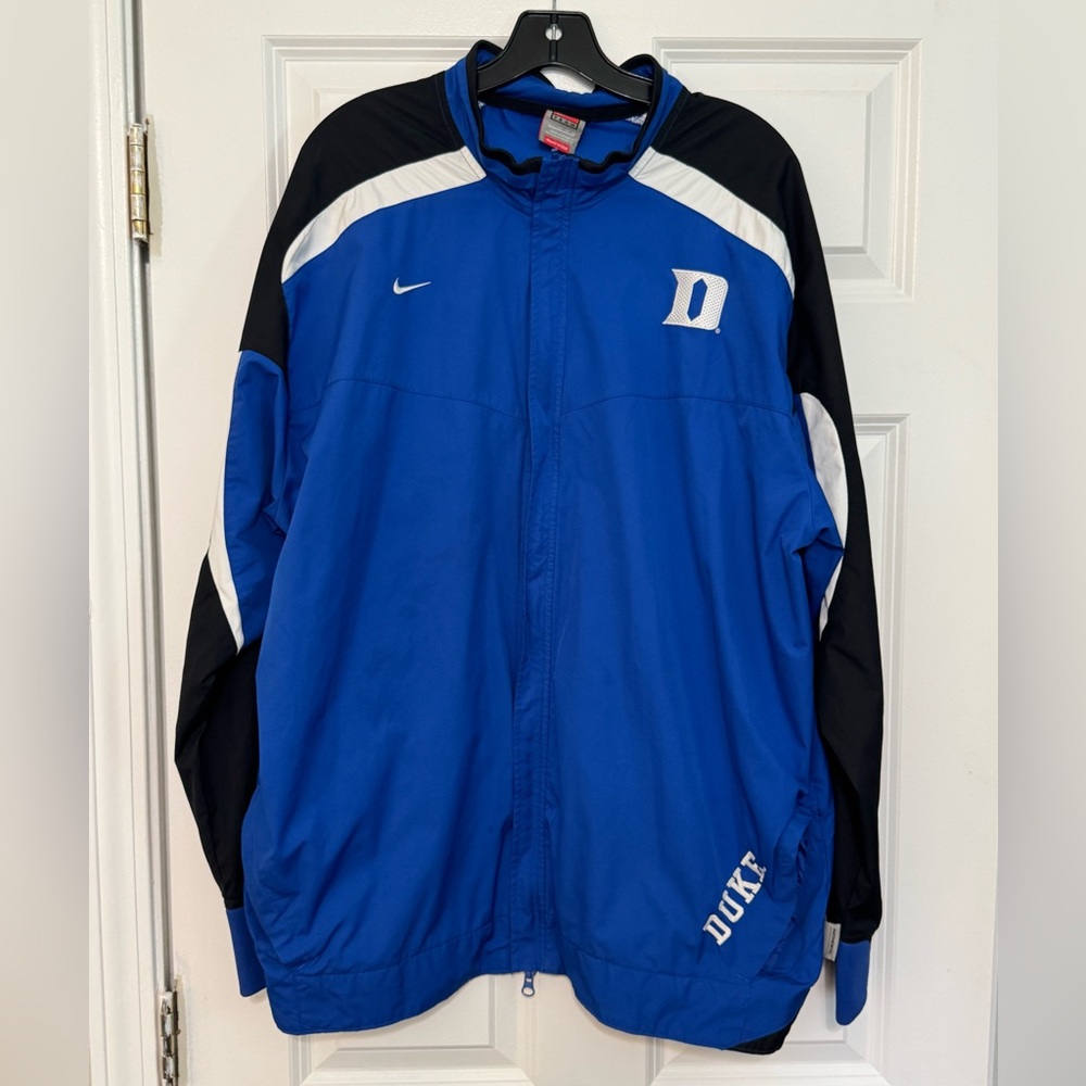 Mens Nike FIT STORM Duke Blue Devils Team Zip Up Windbreaker Jacket Extra Large